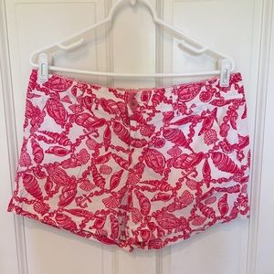 Lilly Pulitzer pink shell size 8 Callahan shorts